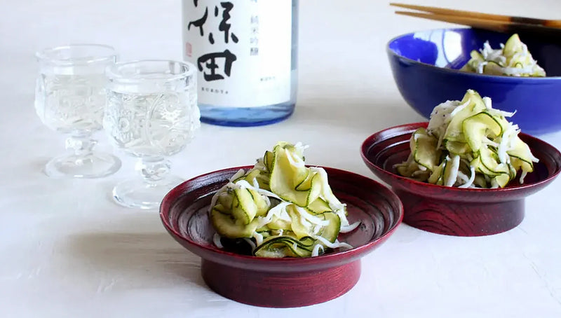 Zucchini and Shirasu Tossed with Yuzu Kosho