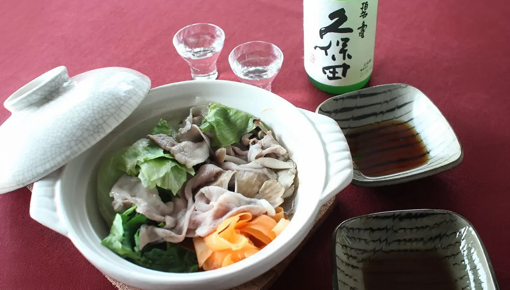 Veg and Pork Steam Shabu-Shabu