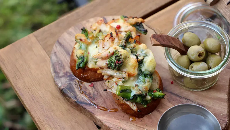 Chicken and Canola Flower with Basil Mayonnaise